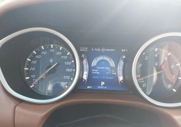 Maserati Ghibli cena 98900 przebieg: 100000, rok produkcji 2014 z Katowice małe 326
